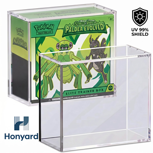 Boîte de présentation ETB avec couvercle magnétique, étui de protection en acrylique avec fermeture à vis, compatible avec les cartes Pokémon - Product Image 1