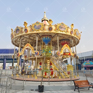 Carrusel de Doble Plataforma de Alta Capacidad para Niños y Adultos, Carrusel de Dos Pisos, Equipo de Caballos Giratorios para Parques de Atracciones y <span class=keywords><strong>Carnavales</strong></span> al Aire Libre - Product Image 3