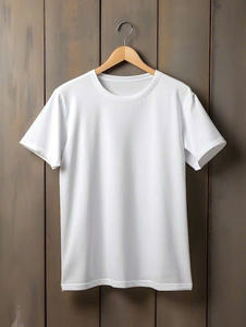 Camiseta de Manga Corta con Cuello Redondo Unisex de Diseño Personalizado al por Mayor, Transpirable, Mezcla de Poliéster/Algodón, Opción Lisa, sin Estampado - Product Image 5