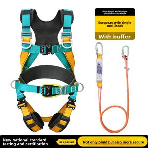 CE Certified Full Body Electrical Fall Protection <strong>Harness</strong> 5-Point Adjustment D-Ring Waist Work Height Polyester Safety Belt - Product Image 5
