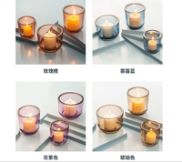 Vente en gros de pots à bougies en verre de luxe vides 8oz 10oz 12oz ronds givrés transparents ambrés noirs avec couvercle, boîte cadeau, impression sérigraphique