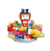 2024 Machine de jeu d'arcade à pièces d'amusement carrousel 4 places tour amusant vol avion carrousel Kiddie Ride pour les enfants