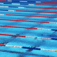 Corde de balisage de piscine de compétition 25m/50m en ABS/PP, options multicolores, certifiée CE, garantie 6 mois