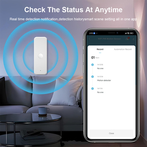 Tuya akıllı Mini PIR kızılötesi hareket sensörü WIFI pil işletilen kablosuz insan hareket dedektörü için Wale veya tavan - Product Image 5