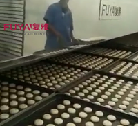 Ligne de production automatique de biscuits 500 kg/h/four tunnel de convoyeur/machine à biscuits