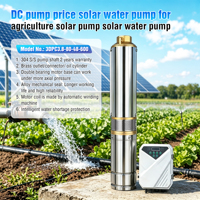 Pompe à eau solaire hybride à faible consommation d'énergie et à haute pression, avec moteur à arbre en acier inoxydable 321 et bobinage en cuivre, pour entrepreneur principal