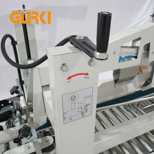 Máquina Selladora de Cajas Semiautomática Gurkipack de Fácil Operación con Plegado de Solapas para Embalaje de Textiles y Productos Químicos, con Cinta y Correa - Product Image 5