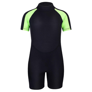 Traje de <span class=keywords><strong>neopreno</strong></span> <span class=keywords><strong>para</strong></span> niños de 3MM de espesor de manga corta de una pieza de protección Uv traje de baño cálido - Product Image 4
