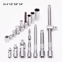Kit d'outils à main professionnels HARDEN 133 pièces, jeu de clés à douilles pour réparation automobile 1/2" 3/8" & 1/4"