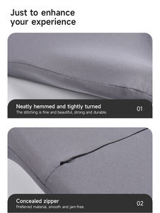 Coussin de soutien lombaire ergonomique en mousse à mémoire de forme <span class=keywords><strong>pour</strong></span> voiture, soulage la douleur sciatique, <span class=keywords><strong>pour</strong></span> chaise de bureau et siège de voiture, amovible - Product Image 3