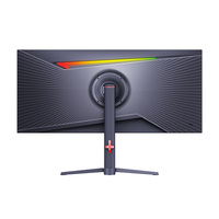 Moniteur incurvé 34 pouces 180 Hz 200 Hz, réglable en hauteur et rotatif, ultra-large 21:9, pour PC gaming avec éclairage respirant
