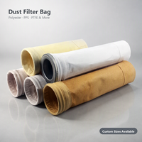 Sac filtrant pour dépoussiéreur à poches - Polyester PPS PTFE Nomex Basalt Taille personnalisée