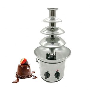 Fontaine à chocolat professionnelle en acier inoxydable rouge miniature avec logo personnalisé pour les fêtes - Product Image 1