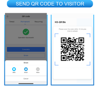 Lecteur de contrôle d'accès autonome TTLock avec code QR, étanche IP67, 13,56 MHz, lecteur de code QR Mi-fare, scanner de code-barres, contrôle d'accès