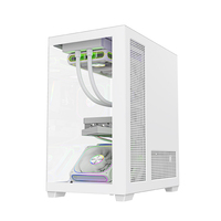 Nouvelle Arrivée 2026 Boîtier PC Mid Tower Panoramique Type Aquarium M-ATX Gaming Compatible Refroidissement Liquide 240mm et VGA 350mm En Stock