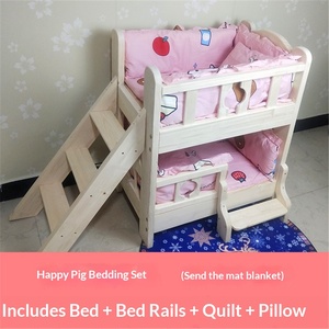 <span class=keywords><strong>Lit</strong></span> pour animaux de compagnie en bois massif à double étage, universel toutes saisons pour chiens et chats de petite, moyenne et grande taille - Product Image 6