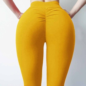 Las mujeres de Color sólido Suplex trasero ascensor pantalones gran culo pantalones de <span class=keywords><strong>Yoga</strong></span> - Product Image 1