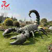 Scorpion animatronique géant, modèle d'insecte robotique Zigong avec mouvements, étanche, pour parc à thème, musée, événement d'Halloween, exposition
