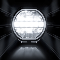 TOTRON 144W 9 pouces, phare LED ovale super lumineux blanc/ambre, 12V/24V pour voiture et camion