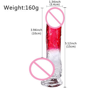 Gesimuleerde Kristal Transparante Kleur Zuignap Gesimuleerde Yin Gebruiksvoorwerpen Buitenlandse Handel Europese En Amerikaanse Vrouwen Gebruiksvoorwerpen - Product Image 5