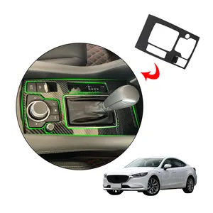 ABS Suku Cadang Mobil Kontrol Tengah Mobil Konsol Gear Shift Box Holder Panel Penutup Bingkai Interior untuk Mazda 6 Atenza 2020