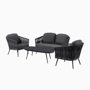 Mobilier d'extérieur pour hôtel <span class=keywords><strong>baroque</strong></span> Ensemble de conversation pour patio Canapé de jardin en corde avec table basse Canapé de salon pour balcon - Product Image 6