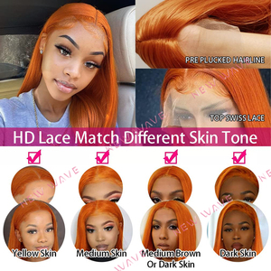 Pelucas Onduladas Rizadas Ombra HD Lace, Ondas Sueltas Tipo Water Body, Color Marrón 4P-27, Peluca de Moda Color Cobre, Pelucas con Frente de Encaje para Mujeres Negras - Product Image 3