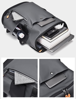 Sac à dos pour ordinateur portable imperméable de grande capacité, durable, avec logo personnalisé, tendance, avec port USB, sac à bandoulière imperméable, sac de voyage, sac d'école