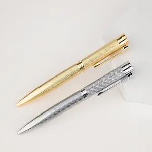 Chất lượng cao sang trọng vàng mạ kim loại bóng bút Chrome kim loại bút với biểu tượng tùy chỉnh khắc