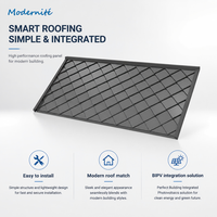 Tuile solaire photovoltaïque 15W pour toit incliné, multicolore, BIPV, tuiles solaires renouvelables pour maison, mur CdTe double vitrage, film mince 480x480mm