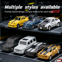 Voiture RC miniature de bureau DWI DOWELLIN 1/64, 2,4 GHz, 3 vitesses réglables, avec lumières LED, pour enfants