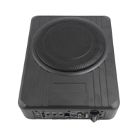 Caisson de basses audio pour voiture d'usine OEM avec amplificateur intégré, haut-parleurs de caisson de basses actifs fins de 8 à 10 pouces, basses puissantes, caisson de basses sous le siège pour voiture