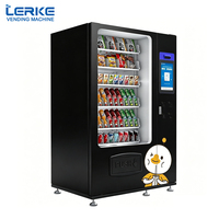 Máquina Expendedora Automática de Bebidas y Snacks para Aeropuertos, con Pantalla LED, Acero Inoxidable, 1 Año de Garantía, SDK Basado en la Nube