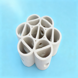Anillos de Cerámica Porosa Blanca Resistentes al Calor Personalizados de Pingxiang Dai-Er para Depuradores Industriales y RTO, Empaque Estructurado Multiorificio - Product Image 1