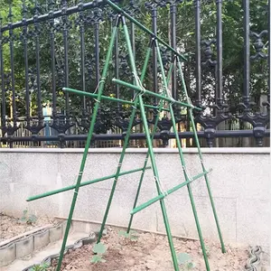 New Design Garden Plant Support Plastic Coated Tomato Plant Support Stakes For Plant Climbing Growth