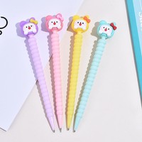 Crayon mécanique de luxe Kawaii HB 0.7mm mignon coloré étudiant enfants crayon cadeau crayons mécaniques en Silicone