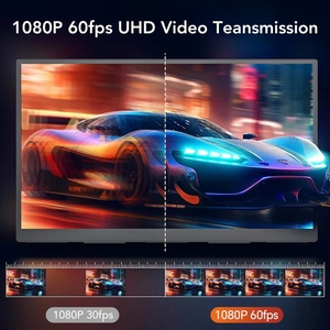 1080P 7-inch LCD Screen 1312FT <b>Wireless</b> Extender Video <b>Transmitter</b> Receiver H.265 0.05S Latency for HD Live Streaming - Product Image 2