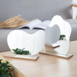 <span class=keywords><strong>Specchio</strong></span> da trucco da tavolo irregolare, asimmetrico, infrangibile, <span class=keywords><strong>specchio</strong></span> in acrilico su misura per camerino, camera da letto, bagno - Product Image 2