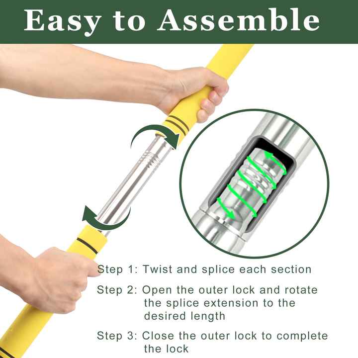 Hot Sale Product 2.75ft to 9.5ft Tent Poles Tarp Poles Adjustable Sun