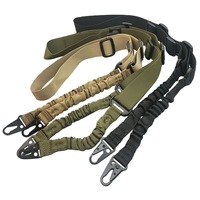 Sangle de sécurité tactique réglable à trois points pour pistolet jouet ceinture en nylon pour le tir de chasse CS en plein air