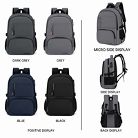 Sac à dos pour ordinateur portable HAIBOWY ultra léger en polyester imperméable, design antivol, grande capacité, vente chaude, unisexe, avec port USB, en tissu