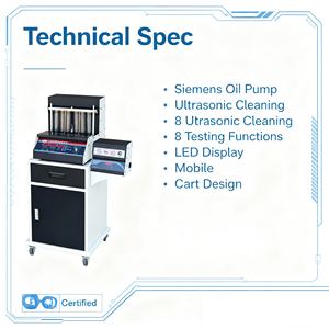 Toptan DH-60A + otomatik ultrasonik yakıt enjektörü temizleme makinesi AC 220-240V 200W otomotiv test ekipmanları araba bakımı için - Product Image 3