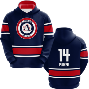 Sweat à capuche hockey équipe personnalisée sublimation maillot hockey sweat à capuche maillot hockey pur polyester avec capuche - Product Image 1