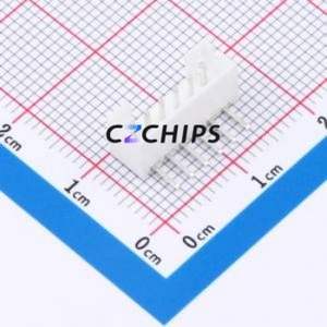 ZX-PH2.0-6PWZ Wire-to-Board Pin Header Bent Lead Through Hole,P=2mm Connector 1x6P 2mm Right Angle Insert PH - Product Image 1