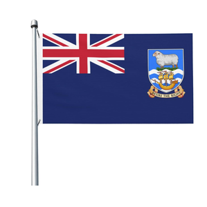 Bandiera delle isole <span class=keywords><strong>Falkland</strong></span> 3x5 Ft bandiera delle Malvinas in poliestere con due occhielli di metallo bandiera del paese delle isole <span class=keywords><strong>Falkland</strong></span> - Product Image 1
