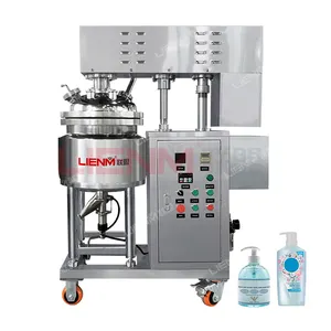 Blender sabun cair otomatisasi, garis produksi sabun cair Stainless Steel 20L 50L 100L 200L Mixer sampo Mixer cair