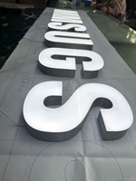 Grandes lettres lumineuses 3D LED pour enseignes de magasin avec transformateur pour bâtiments - Panneau lumineux extérieur et intérieur sans limites