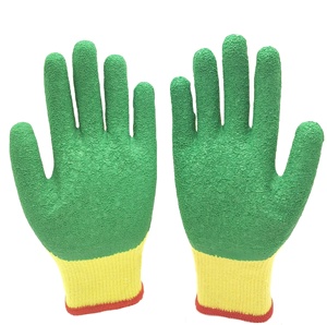 Guanti <span class=keywords><strong>da</strong></span> Lavoro Industriali con Rivestimento in Lattice, Fodera in Poliestere e Cotone, Resistenti, Spessore <span class=keywords><strong>10</strong></span> oz, Lunghezza 24 CM, Antiscivolo Testurizzati - Product Image 1