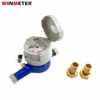 Compteur d'eau rotatif DN15 multi-jets en laiton R160 IP68 à réglage externe, sortie d'usine, approvisionnement direct, certifié CE Classe B