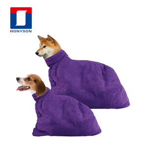 Thấm Microfibre Túi bãi biển màu xám tắm rửa khô Terry Pet khăn tắm cho chó - Product Image 6